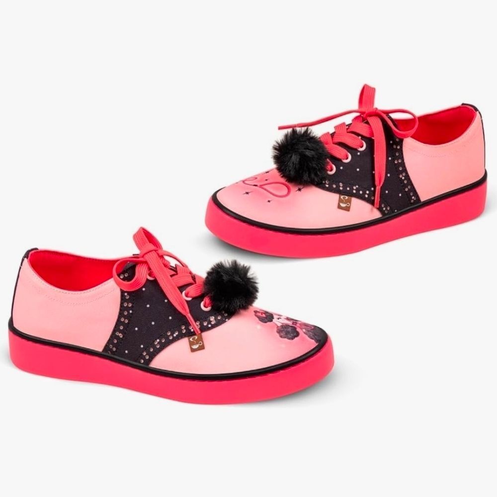 🩵NIB Hot Chocolate Canvas Poodle Perfect Unisex Sneakers Size 8 - Picture 4 of 14